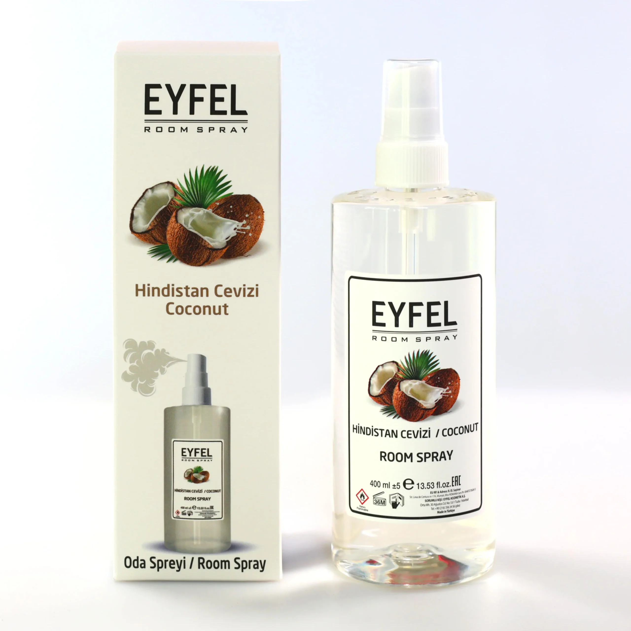 اسپری خوشبوکننده فضا مدل نارگیل - HİNDİSTAN CEVİZİ (400ml)
