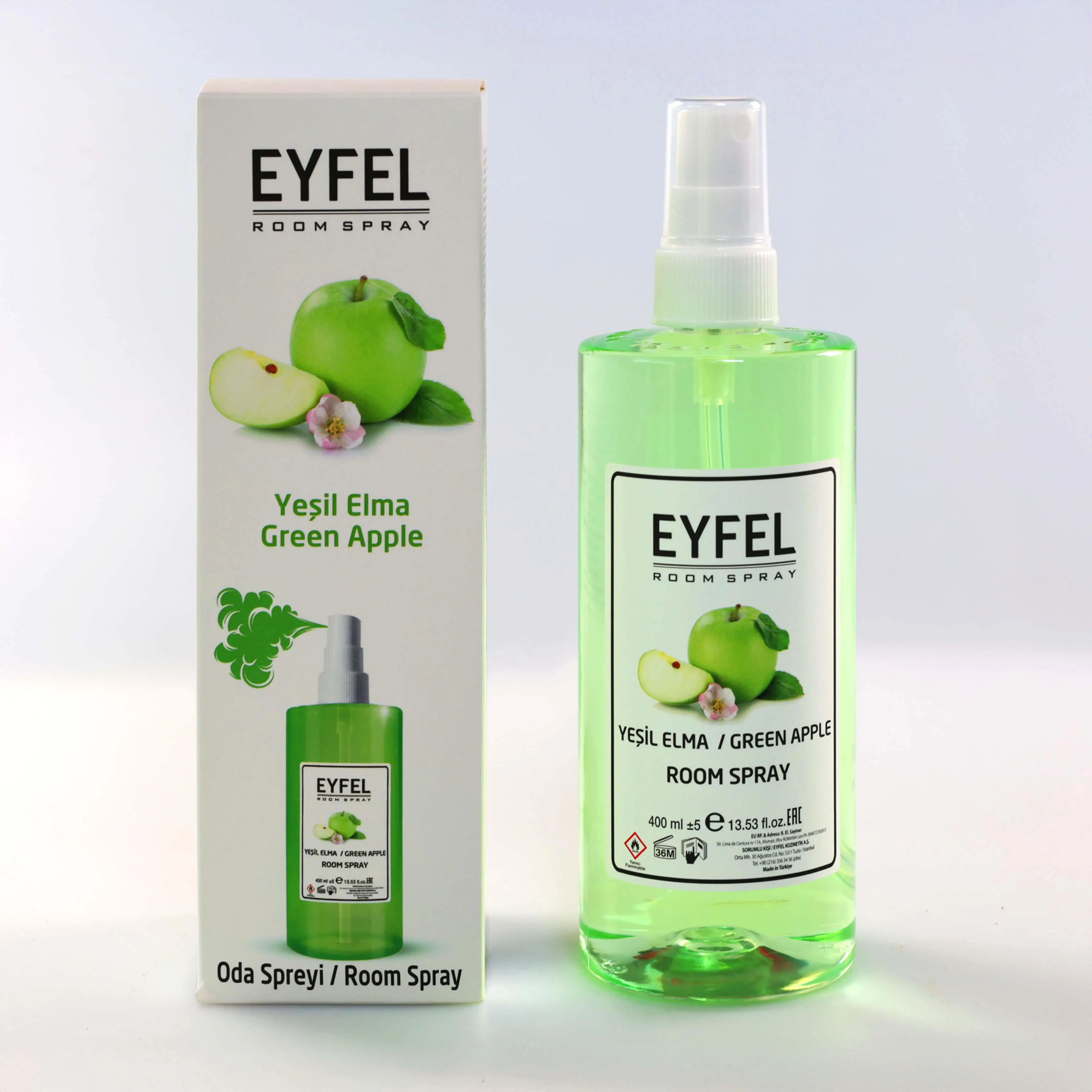 اسپری خوشبوکننده فضا مدل سیب سبز - YEŞİL ELMA (400ml)